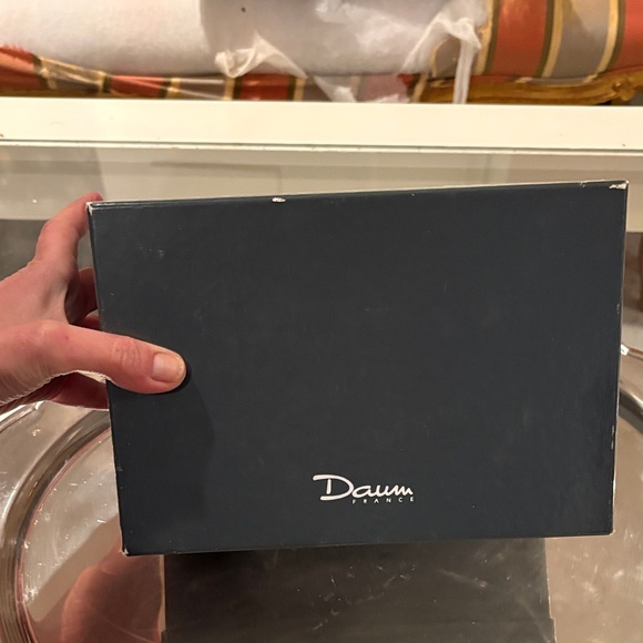 Daum Teal Glass Bear Accent Dish - Picture 5 of 7